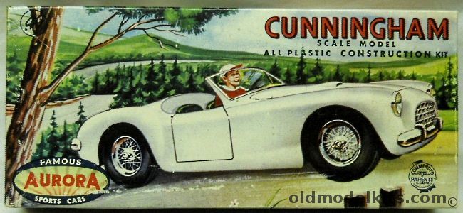 Aurora 1/32 Cunningham Sports Car, 515-49 plastic model kit